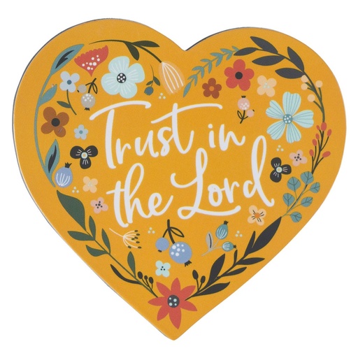 [MG201] Magnet Trust In The Lord Yellow Heart