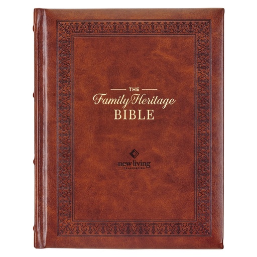 [FHB004] NLT Family Heritage Bible Brown Faux Leather