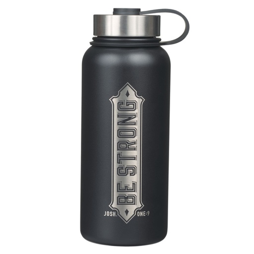 [FLS088] Water Bottle Be Strong Double Wall Insulated Black
