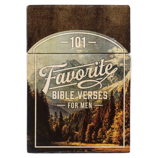 [BX155] 101 Favourite Bible Verses For Men Scene Box of Blessings