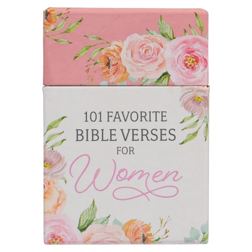 [BX156] 101 Favourite Bible Verses For Women Pink Floral Box of Blessings