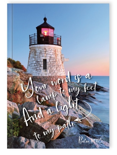 [SEJH56247-OM] Journal Your Word Is A Lamp Lighthouse Hardcover