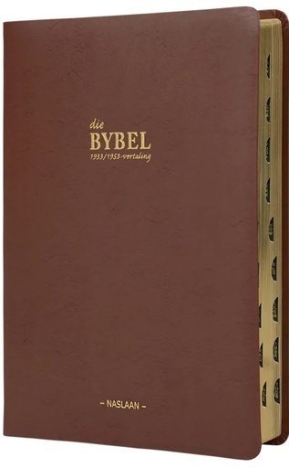 [9780798222822] Afrikaans Bible 1933/53 Tan Flexi Indexed