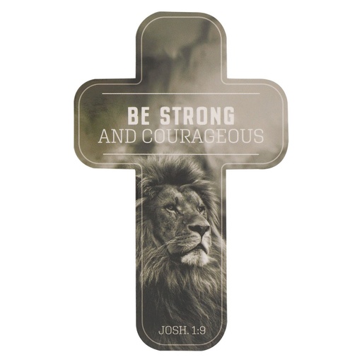 [BMC164SINGLE] BMK Cross Be Strong & Courageous Monochrome Single
