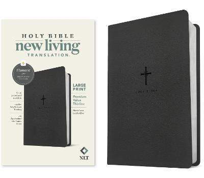[9781496484031] NLT Bible Large Print Premium Value Thinline Filament Blac