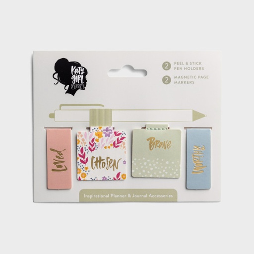 [U1754] Katygirl Page Marker/Pen Holder Set