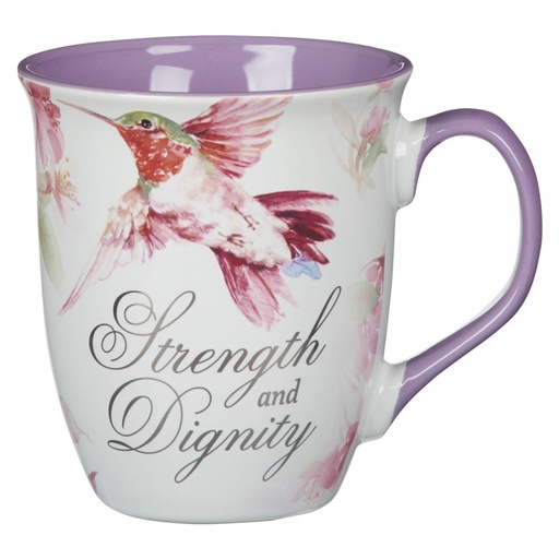 [MUG1101] Mug Hummingbird Strength & Dignity Purple