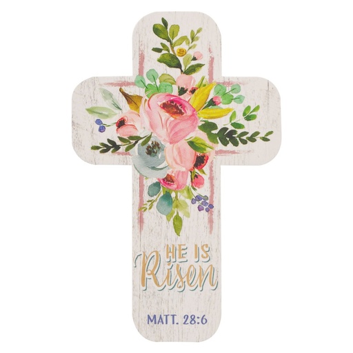 [BMC161] BMK Cross He Is Risen Floral 12Pk