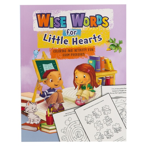 [KDS807] Wise Words For Little Hearts Colouring Activity Book