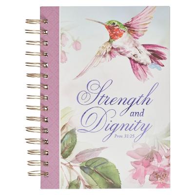 [JLW189] Journal Wirebound Strength and Dignity Purple