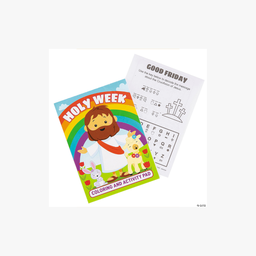 [36/2161PACK] Holy Week Colouring Book & Activity Pad (24Pc)