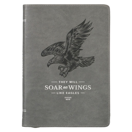 [JL593] Journal Classic Soar On Wings Grey Zip