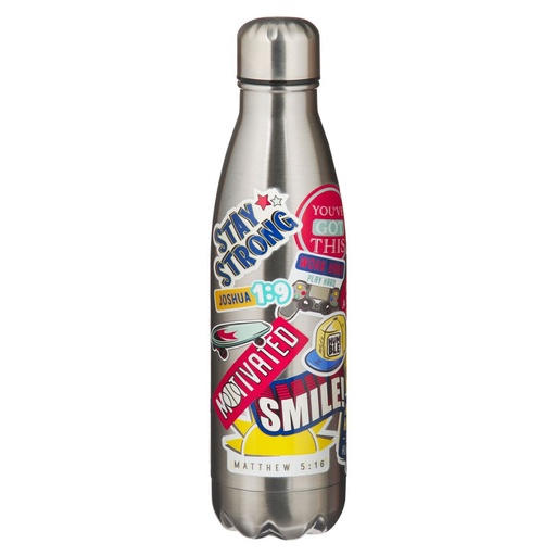 [FLS108] Water Bottle Be Strong Joshua 1:9