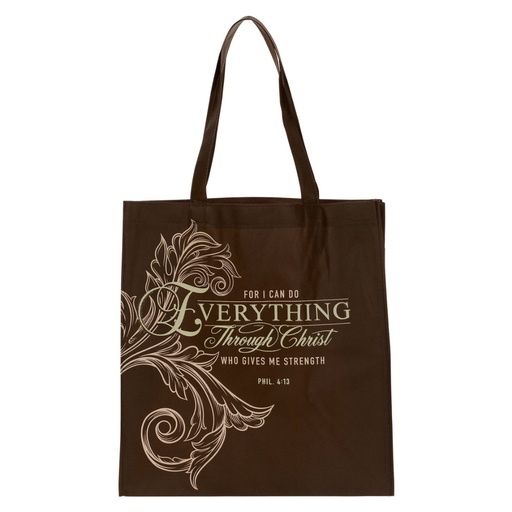 [TOT147] Tote Bag Everything Brown Polypropylene