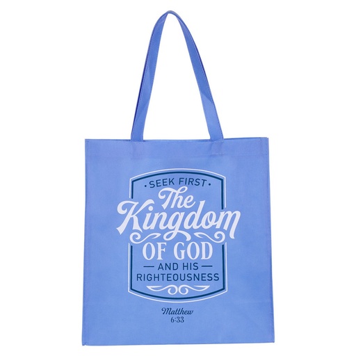 [TOT148] Tote Bag Kingdom of God Blue Polyproylene