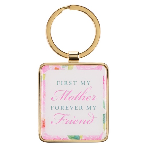 [KEP083] Keyring First My Mother Pink Metal