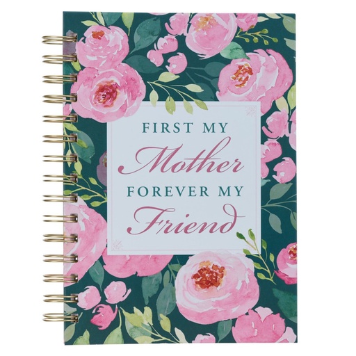 [JLW152] Journal First My Mother Floral Wirebound