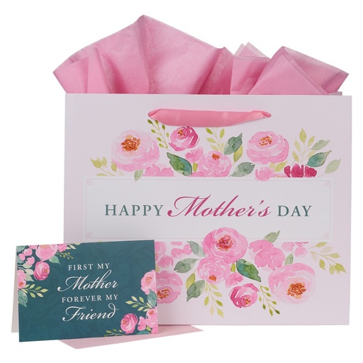 [GBA335] Gift Bag Large Landscape First My Mother With Card
