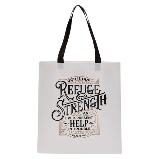[TOT150] Tote Bag God Is Our Refuge & Strength Polyproylene