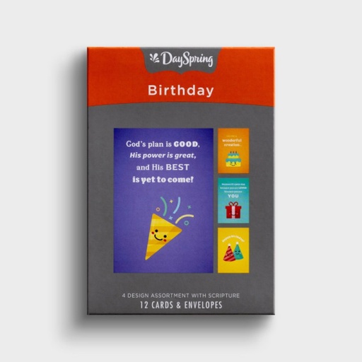 [J9174] GC: Boxed Birthday Bold & Bright