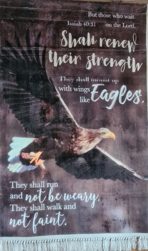 [HEWT5115-OM] Tapestry Shall Renew Their Strength Eagle