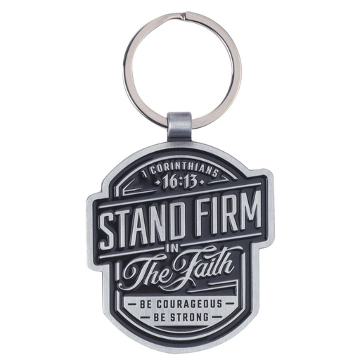 [KRG077] Keychain Stand Firm Grey