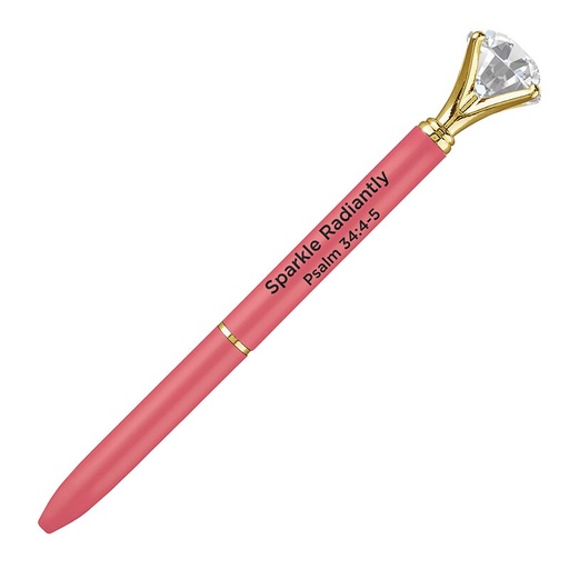[G1347F] Gem Pen Sparkle Radiantly Pink