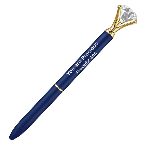 [G1348F] Gem Pen You Are Precious Blue