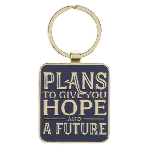 [KRG033] Keyring Plans To Give You Hope Blue Metal