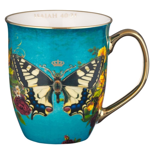 [MUG1017] Mug Hope Butterfly Teal
