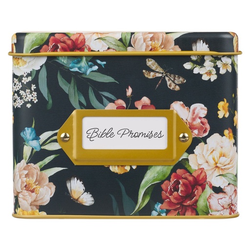 [TIN052] Tin Bible Promises Floral Devotional Cards