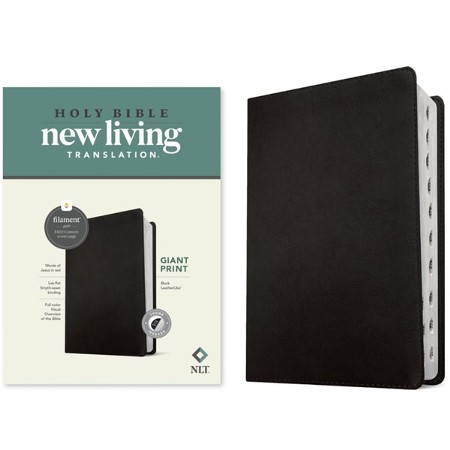 [9781496482310] NLT Giant Print Bible Filament Black Indexed I/L