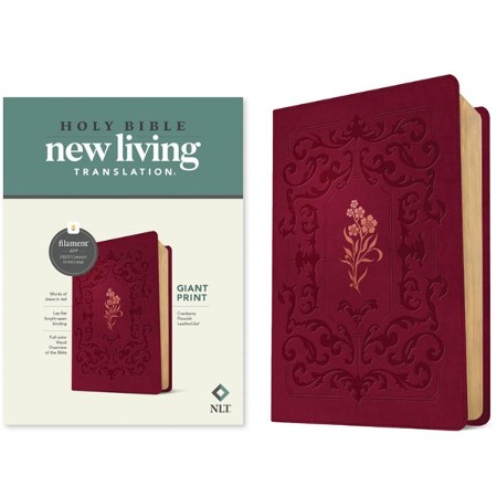 [9781496482297] NLT Giant Print Bible Filament Cranberry I/L