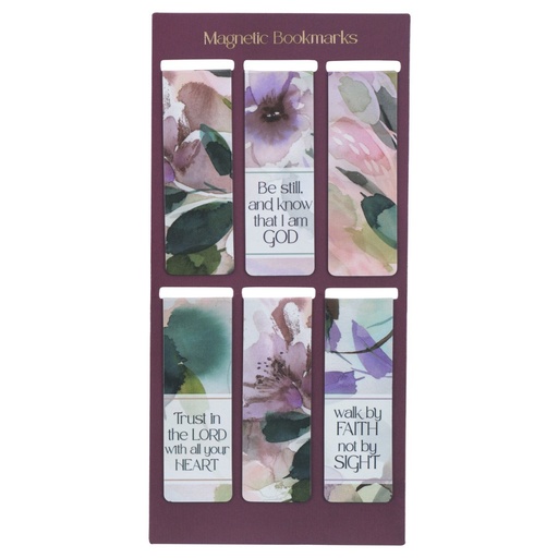 [MGB098] PageMarker Magnetic  Purple Bloom