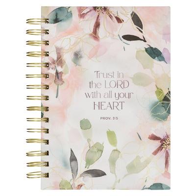 [JLW181] Journal Trust In The Lord Purple Bloom