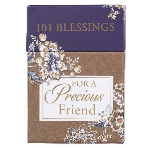 [BX157] 101 Blessings For A Precious Friend Brown & Navy