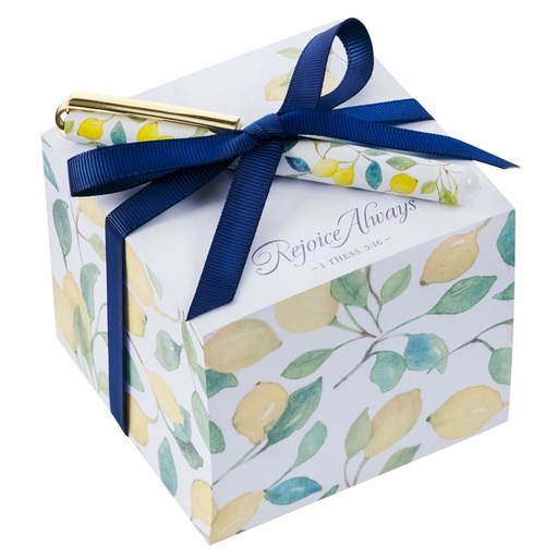 [NP085] Note Block Pen Rejoice Always Lemon