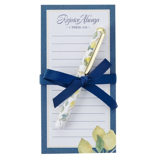 [FN059] Magnetic Notepad/Pen Rejoice Always