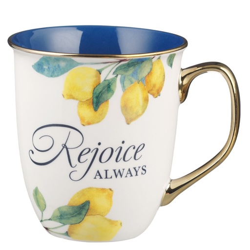 [MUG1103] Mug Rejoice Always Lemons