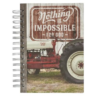 [JLW185] Journal Nothing Is Impossible Red Tractor