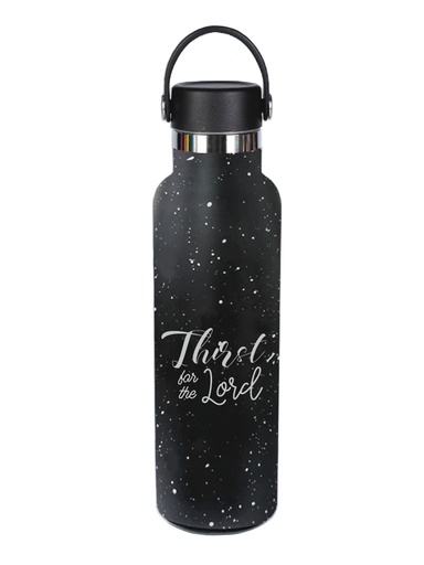 [GEWB5471-OM] Thermos Bottle Thirst For The Lord Black SS
