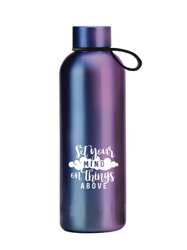 [GEWB5477-OM] Thermos Bottle Set Your Mind On Things Above Blue SS