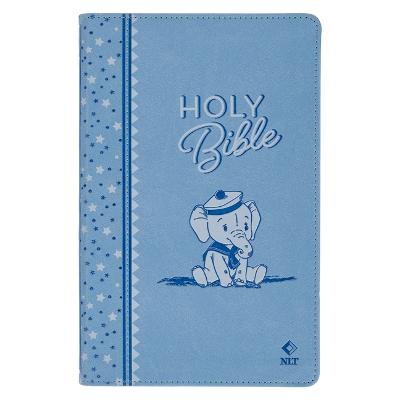 [BNLT02] NLT Baby Keepsake Bible Blue Elephant