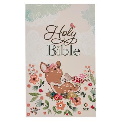 [BNLT04] NLT Baby Keepsake Bible Blush Pink Deer