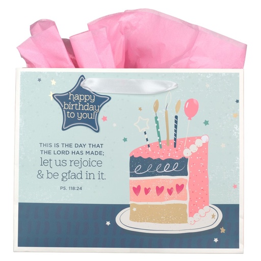 [GBA403] Gift Bag Large This Is The Day Cake