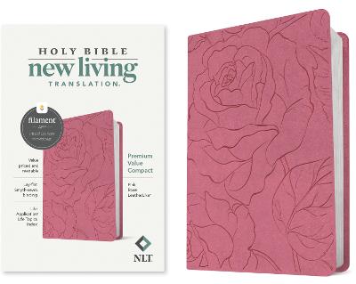 [9781496479280] NLT Bible Compact Premium Value Filament Pink Rose