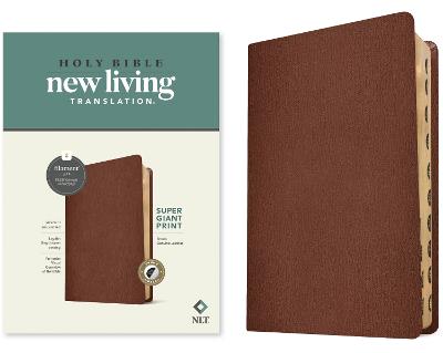 [9781496474308] NLT Super Giant Print Bible Filament Brown Index G/L