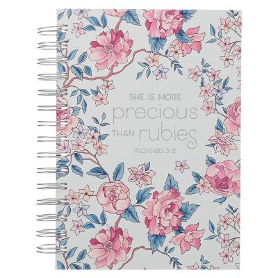 [JLW160] Journal More Precious Than Rubies Wirebound