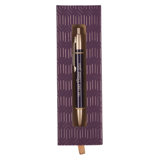 [PEN315] Gift Pen Lord Bless You Purple w/Box