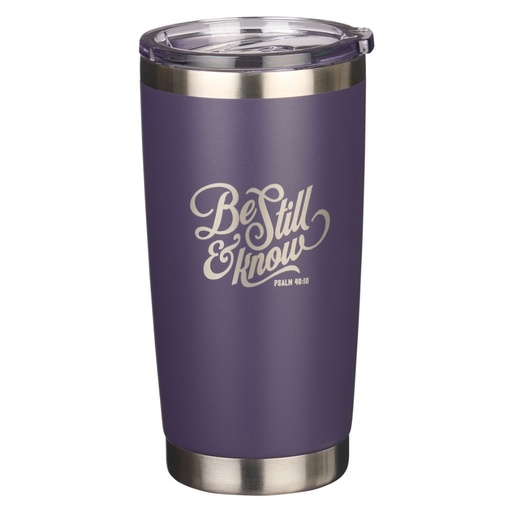 [SMUG246] Travel Mug Be Still & Know Blue